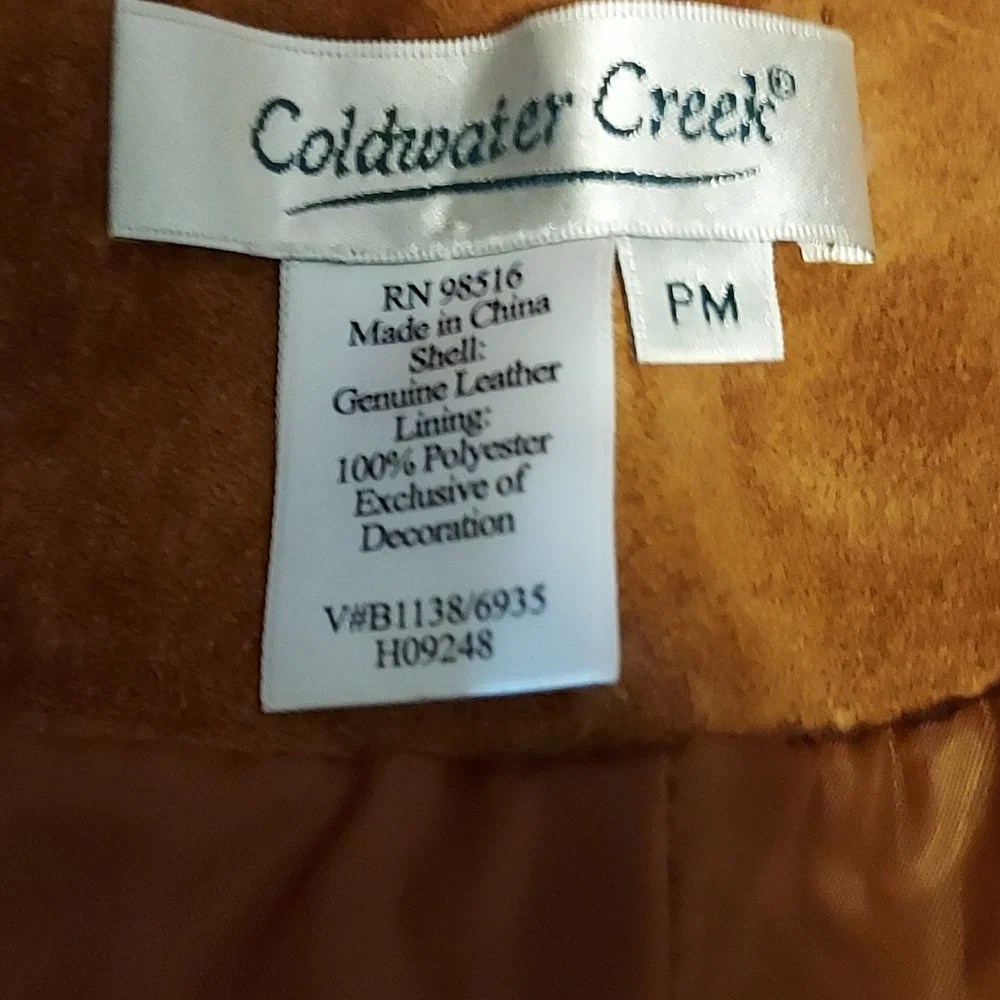 NWOT-Coldwater Creek-Leather Jacket-size PM - Picture 4 of 6